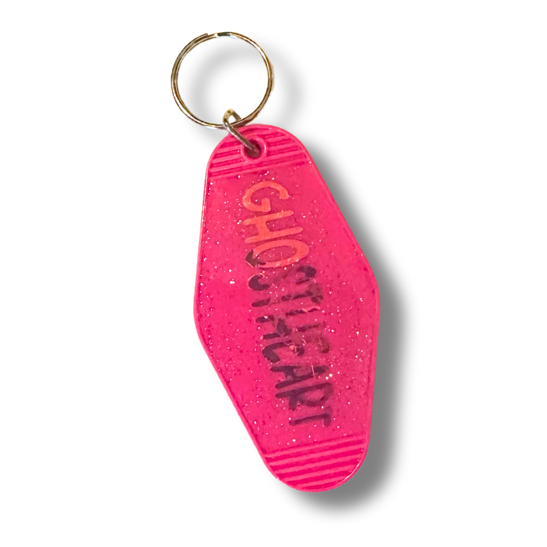Ghost Heart Debut Album Art Hotel Key Chain