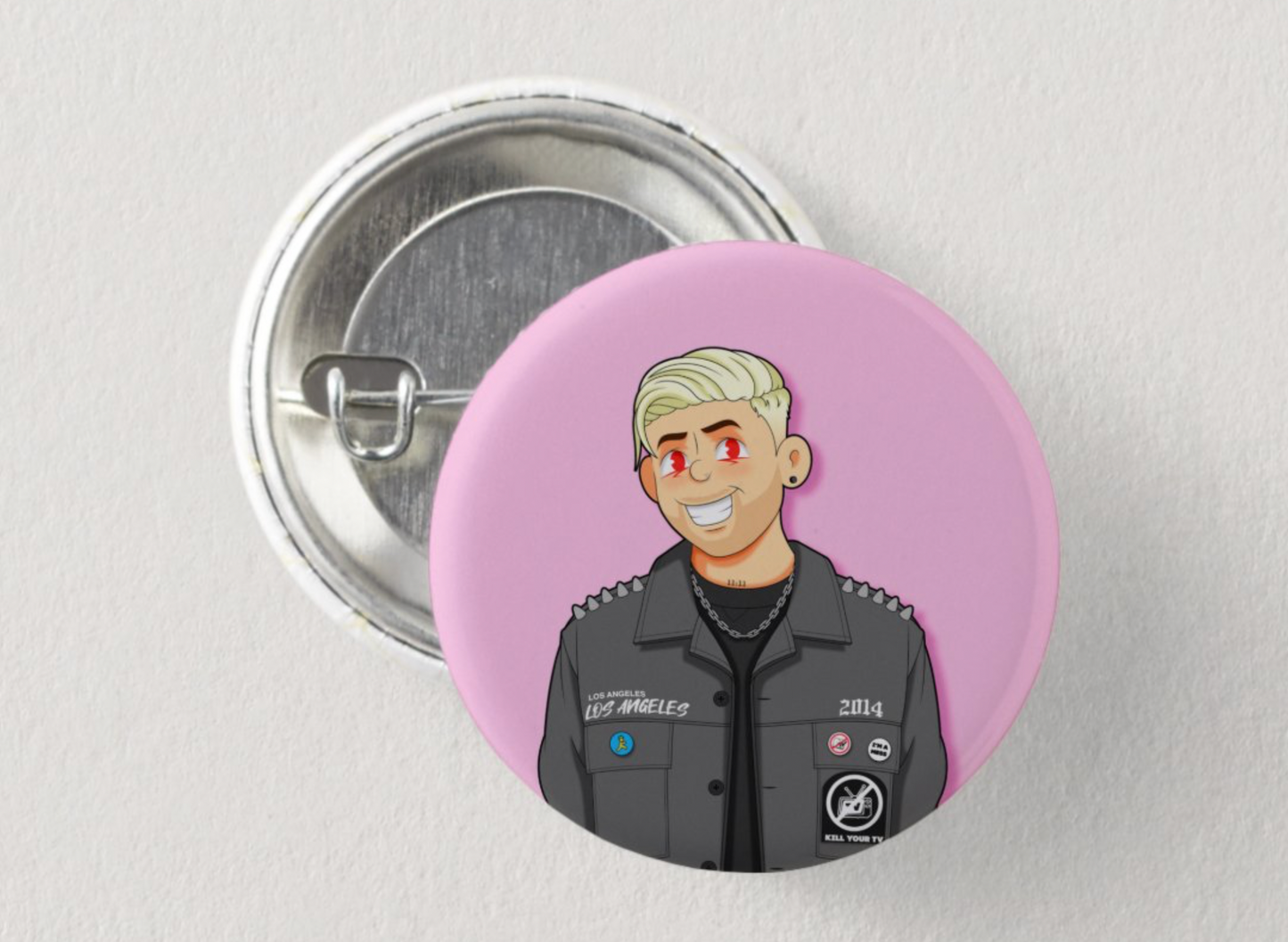 Art By Joseph Ghost Heart Pin